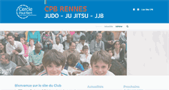 Desktop Screenshot of cpb-judo-rennes.fr